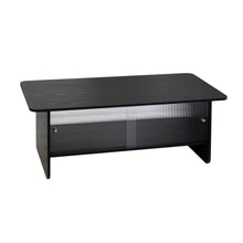Load image into Gallery viewer, Rectangular Coffee Table With Sliding Door Storage Center