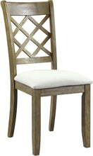 Load image into Gallery viewer, Upholstered Linen Cross Back Dining Side Chairs (Set of 2) - Beige