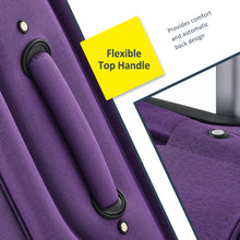 Load image into Gallery viewer, Softside Luggage Expandable 3 Piece Set Suitcase Upright Spinner Softshell Lightweight Luggage Travel Set