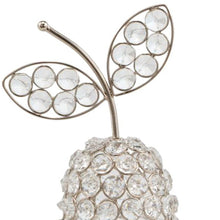 Load image into Gallery viewer, Decorative Pear Tabletop Sculpture - Silver / Clear