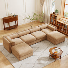 Load image into Gallery viewer, Contemporary Elegant Sofa With Storage And Ottoman