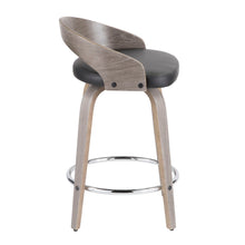 Load image into Gallery viewer, Grotto - Contemporary Fixed Height Counter Stool & Swivel With Round Footrest (Set of 2)