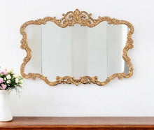Load image into Gallery viewer, 27" Ornate Scroll Framed Accent Mirror - Gold