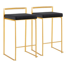 Load image into Gallery viewer, Fuji - Contemporary / Glam Design Counter Stool (Set of 2)