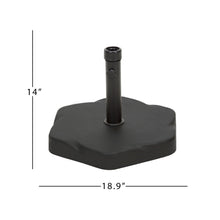 Load image into Gallery viewer, Umbrella Base With Hexagonal Shape - Black