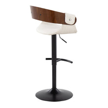 Load image into Gallery viewer, Elisa - Mid Century Modern Adjustable Barstool With Swivel & Rounded T Footrest (Set of 2)