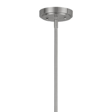 Load image into Gallery viewer, 3 Light Metal Dimmable Chandelier With Shades - Nickel / White