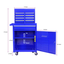 Load image into Gallery viewer, High Capacity Rolling Tool Chest With Wheels And Drawers, Storage Cabinet