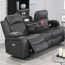 Load image into Gallery viewer, Power Motion Living Room Set With USB Port, Adjustable Headrest, Cup Holder