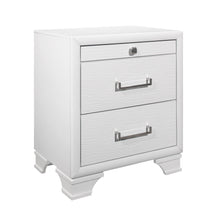 Load image into Gallery viewer, Nightstand With 3 Drawers - White