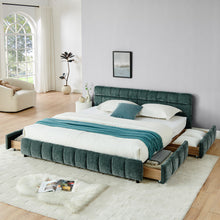 Load image into Gallery viewer, Modern Platform Bed Frame With Thick Fabric