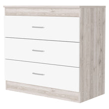 Load image into Gallery viewer, 32" Three Drawer Dresser - White And Gray