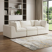 Load image into Gallery viewer, Chenille Modular Sofa Chaise With Toss Pillows (725205) - Beige