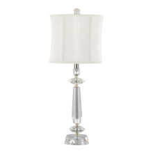 Load image into Gallery viewer, Karat - Contemporary Crystal Table Lamp (Set of 2) - Clear Crystal / Chrome / White Softback
