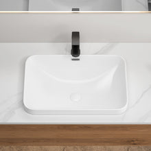 Load image into Gallery viewer, Undermount Bathroom Sink, Vessel Basin For Vanity Countertop - Milk White