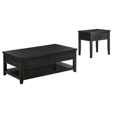 Load image into Gallery viewer, Sutter - 2 Piece Coffee And End Table Set - Dark Brown