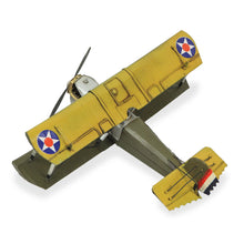 Load image into Gallery viewer, Hand Painted Model Airplane Tabletop Sculpture - Yellow / Green