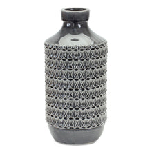Load image into Gallery viewer, Geometric Cylinder Table Vase - Gray