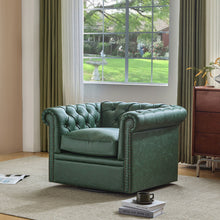 Load image into Gallery viewer, Chesterfield Style Swivel Club Chair With Button Tufted