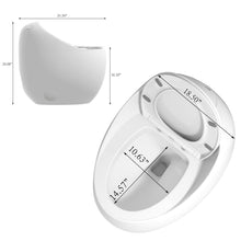 Load image into Gallery viewer, Modern Egg Shape Toilet 1.28 Gpf Single Flush Ceramic