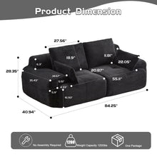 Load image into Gallery viewer, 2 Seater Large Sectional Couches For Living Room