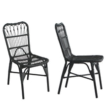 Load image into Gallery viewer, Outdoor Wicker Patio Dining Chairs Set With Durable Frame And Rattan Weave