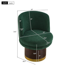 Load image into Gallery viewer, Round Swivel Accent Chair With Ergonomic Backrest For Living Room