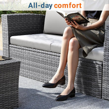 Load image into Gallery viewer, Modern Patio Set With Table And Cushions
