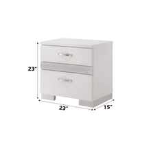 Load image into Gallery viewer, Naima II - High Gloss Nightstand - White