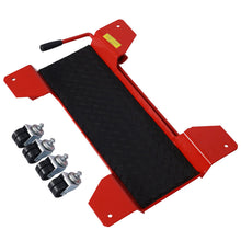 Load image into Gallery viewer, Metal Motorcycle Center Stand Move Dolly For Easy Bike Moving - Red