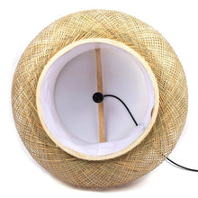 Load image into Gallery viewer, Bamboo Rattan Oval Open Weave Hanging Ceiling Light - Natural