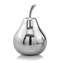 Load image into Gallery viewer, Buffed Decorative Pear Tabletop Sculpture (354622) - Silver