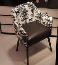 Load image into Gallery viewer, Velvet Dining Arm Chair - Black