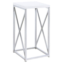 Load image into Gallery viewer, Accent Table With Accents - Glossy White