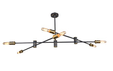 Load image into Gallery viewer, Sputnik Six Light Metal Chandelier - Bronze