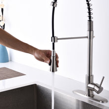 Load image into Gallery viewer, Modern Single Handle Spring High Arc Kitchen Faucet With Water Filter System