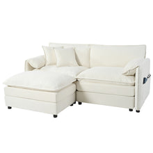 Load image into Gallery viewer, Modern Comfy Deep Seat Modular Sectional Sofa Cloud Couch With Ottoman