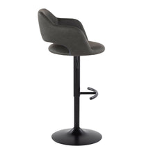 Load image into Gallery viewer, Margarite - Contemporary Adjustable Barstool With Swivel With Rounded T Footrest (Set of 2)