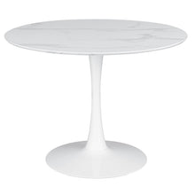 Load image into Gallery viewer, Round Dining Table With Pedestal Base - White