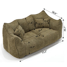 Load image into Gallery viewer, Comfortable Dual Beanbag Chair With High Resilience Foam Core For 2 People