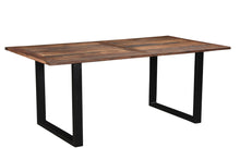 Load image into Gallery viewer, 78" Solid Wood Sled Base Dining Table - Dark Brown