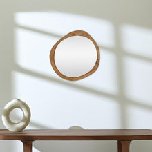 Load image into Gallery viewer, 32" Abstract Framed Accent Mirror - Brown