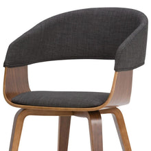 Load image into Gallery viewer, Solid Wood Dining Parsons Chair - Charcoal / Walnut