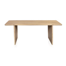 Load image into Gallery viewer, 80" Wood Double Pedestal Base Dining Table - Natural