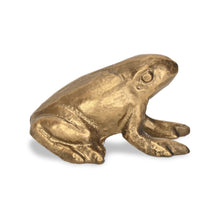 Load image into Gallery viewer, Frog Figurine - Antiqued Gold