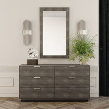 Load image into Gallery viewer, Six Drawer, Double Dresser - Gray