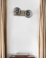 Load image into Gallery viewer, Lunette 2-Light Aged Sconce - Brass