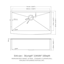 Load image into Gallery viewer, Farmhouse Kitchen Sink, Stainless Steel, Apron Front