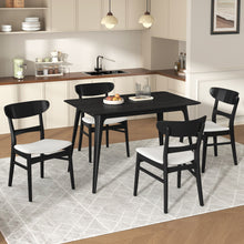 Load image into Gallery viewer, 5 Piece Dining Set With Table And 4 Upholstered Chairs