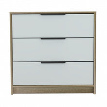 Load image into Gallery viewer, Three Drawer Dresser - Light Oak / White